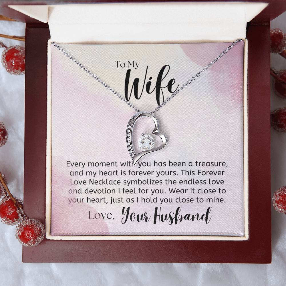 To My Wife, a Treasure - Forever Love Necklace