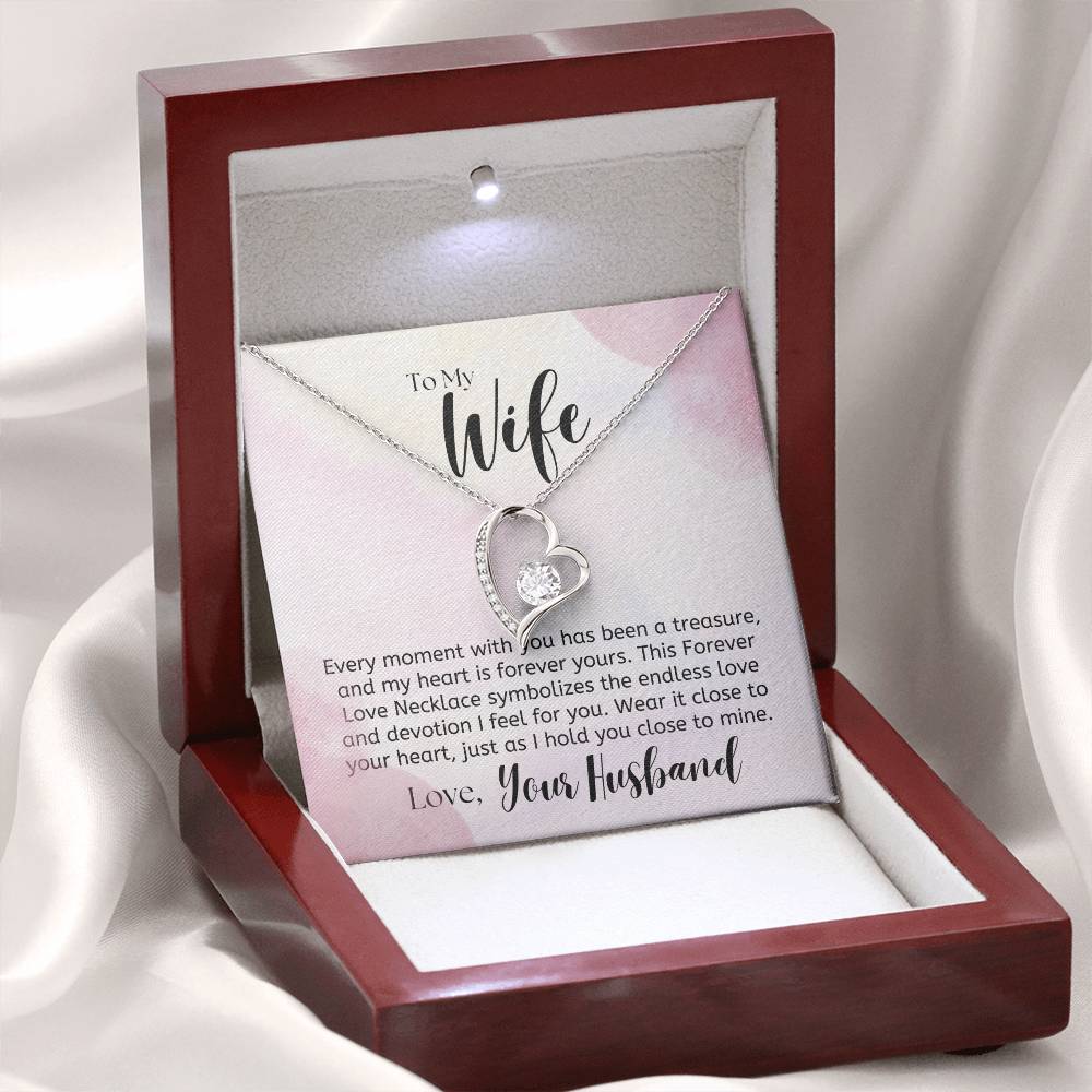 To My Wife, a Treasure - Forever Love Necklace