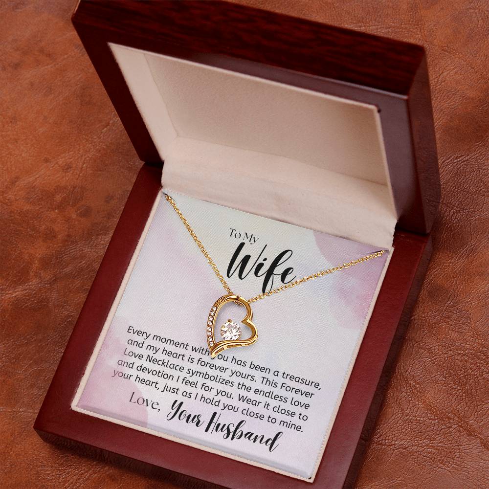 To My Wife, a Treasure - Forever Love Necklace