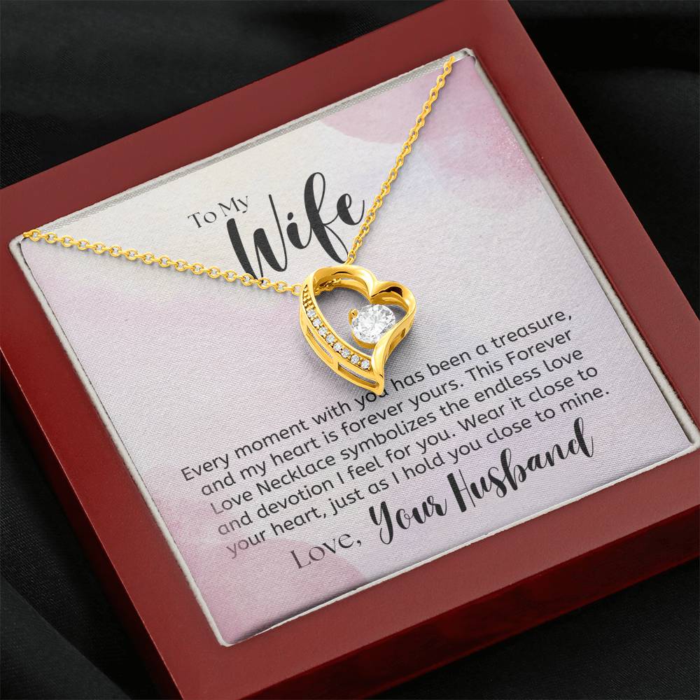 To My Wife, a Treasure - Forever Love Necklace