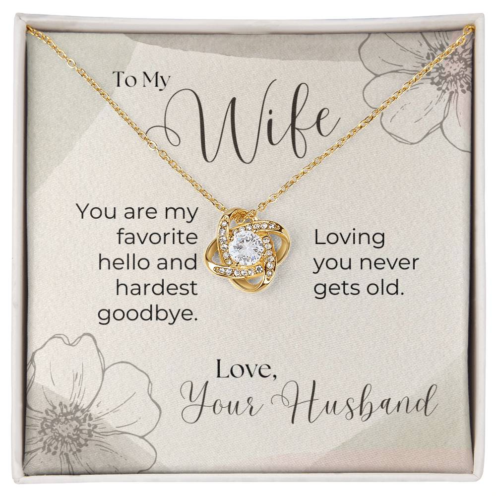 To My Wife, Funny Note - Forever Love Necklace