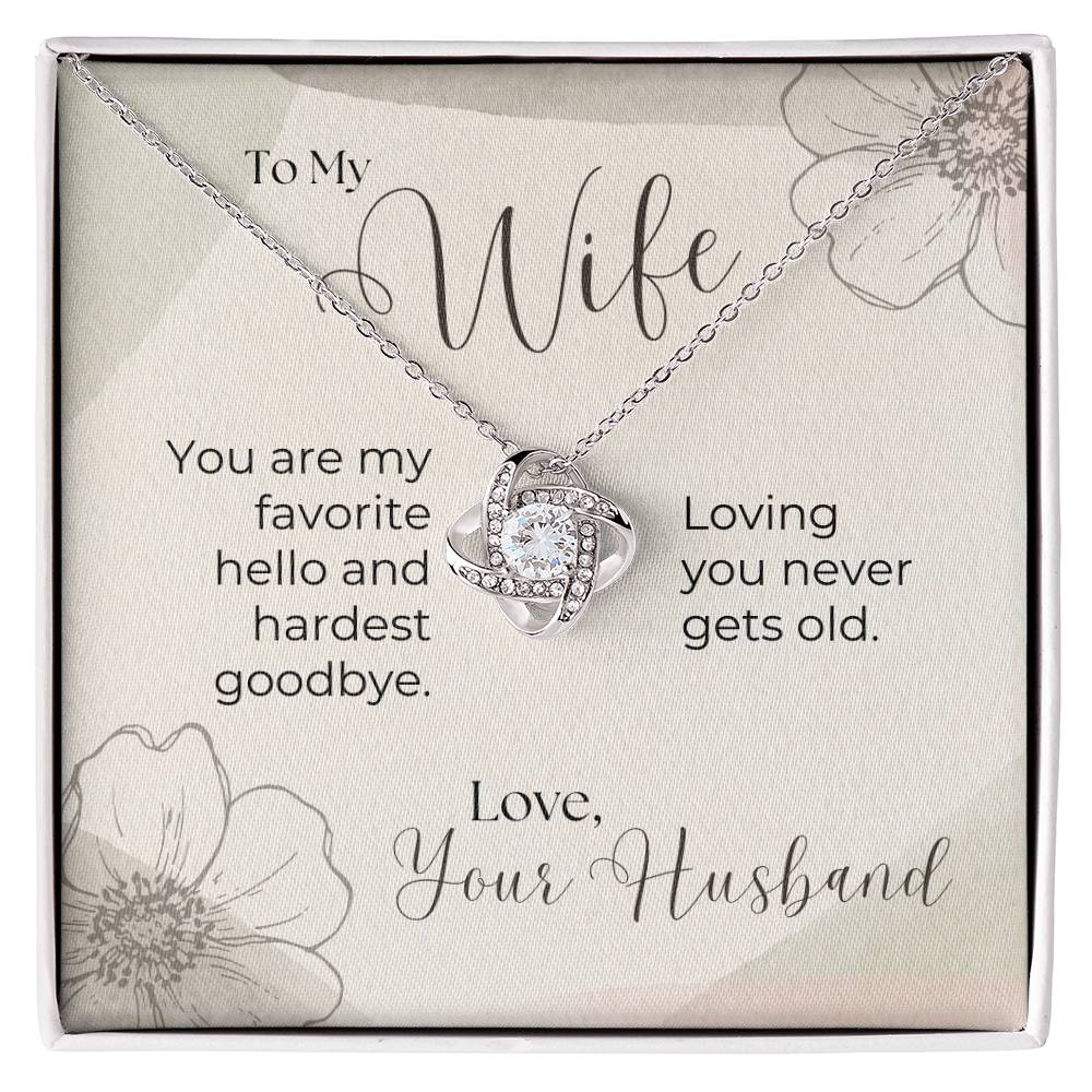 To My Wife, Funny Note - Forever Love Necklace