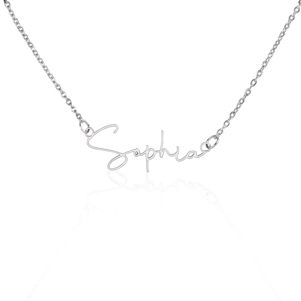 Personalized Signature Name Necklace