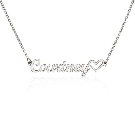 Personalized Name with Heart Necklace