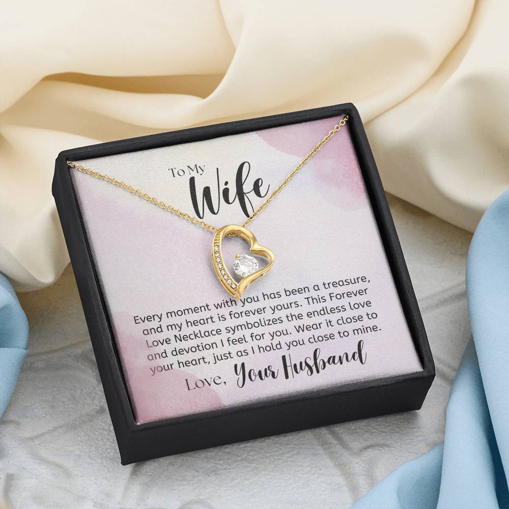 To My Wife, a Treasure - Forever Love Necklace